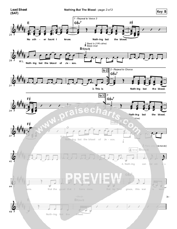 Nothing But The Blood Lead (SAT) (Casting Crowns)