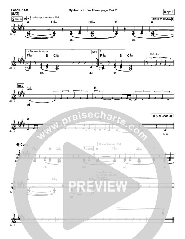 My Jesus I Love Thee Lead (SAT) (Casting Crowns)