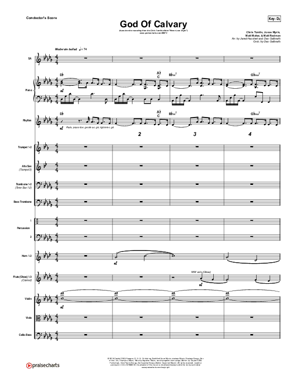 God Of Calvary Orchestration (Chris Tomlin)