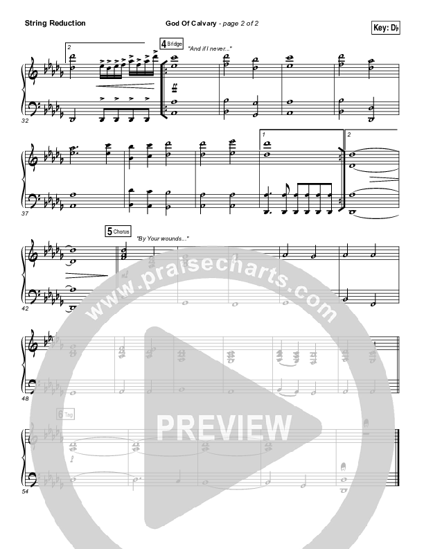 God Of Calvary String Pack (Chris Tomlin)