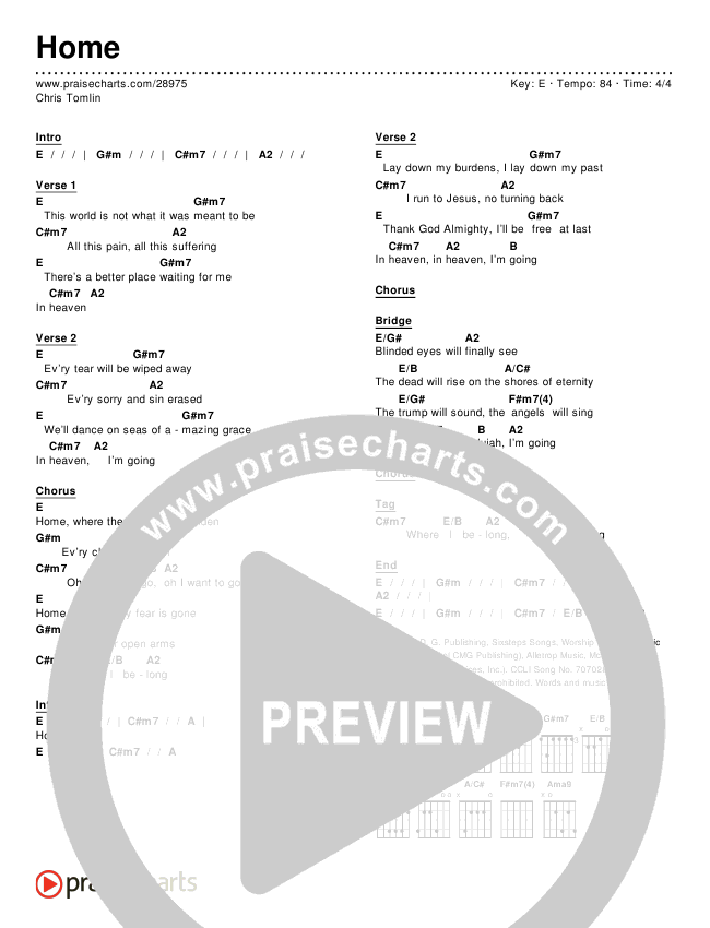 Home Chords & Lyrics (Chris Tomlin)