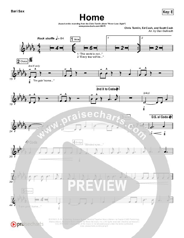 Home Bari Sax (Chris Tomlin)