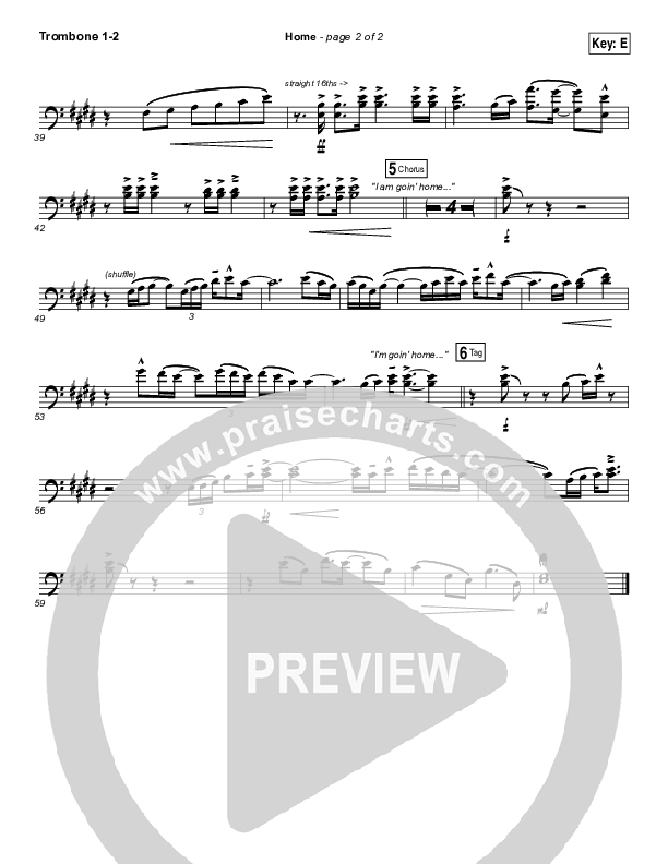 Home Trombone 1/2 (Chris Tomlin)