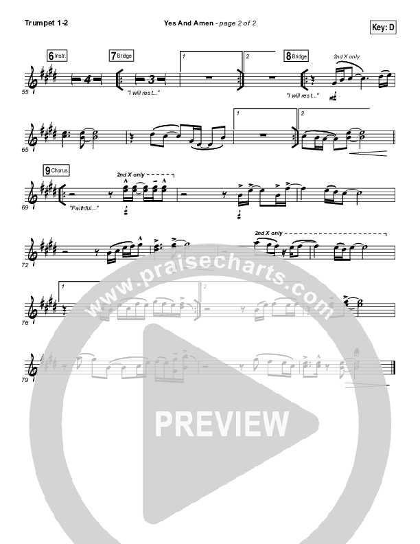 Yes And Amen Trumpet 1,2 (Chris Tomlin)