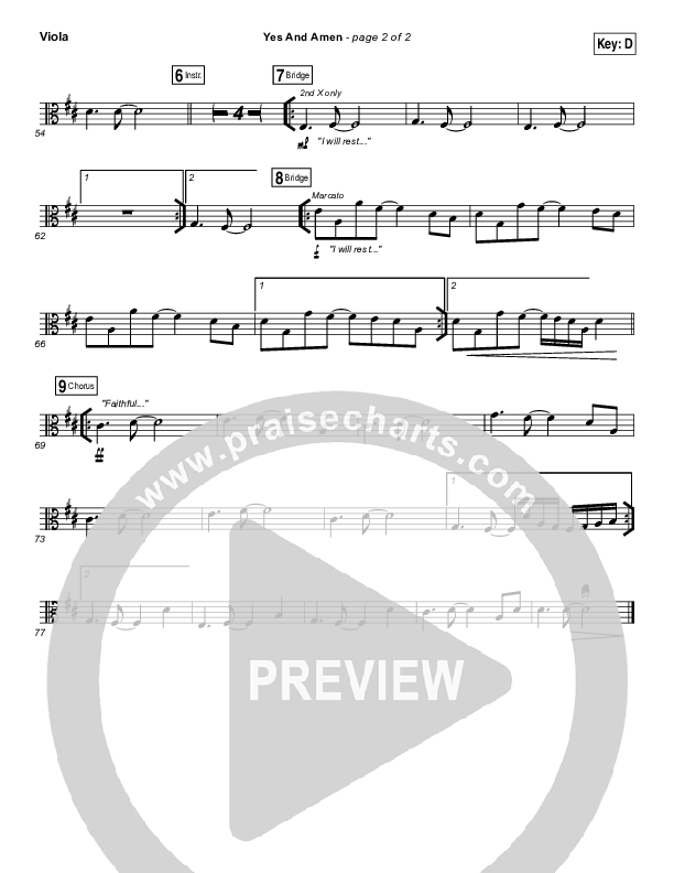 Yes And Amen Viola (Chris Tomlin)