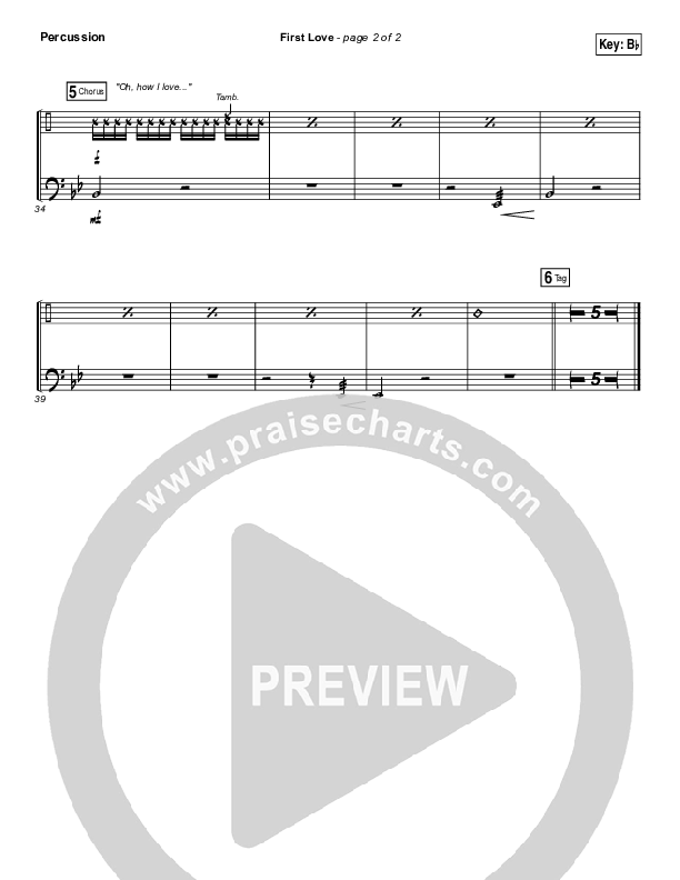 First Love Percussion (Chris Tomlin / Kim Walker-Smith)