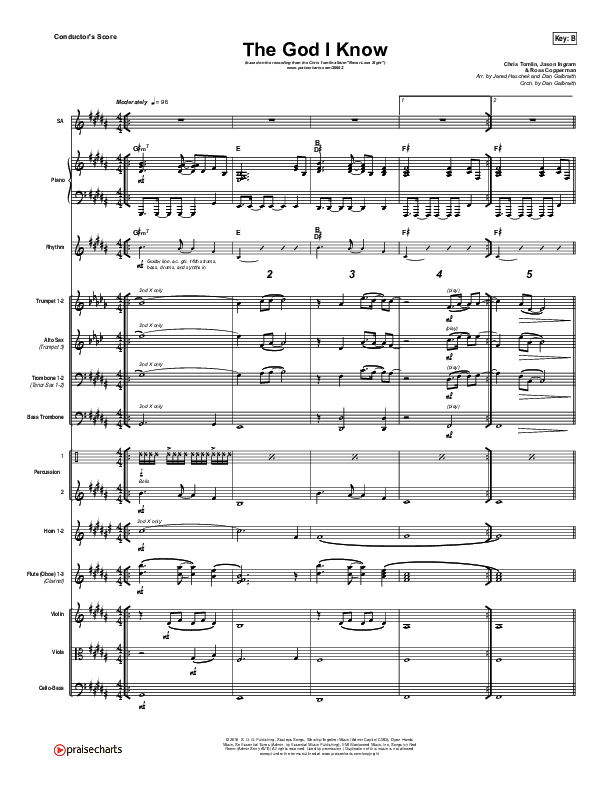 The God I Know Orchestration (Chris Tomlin)