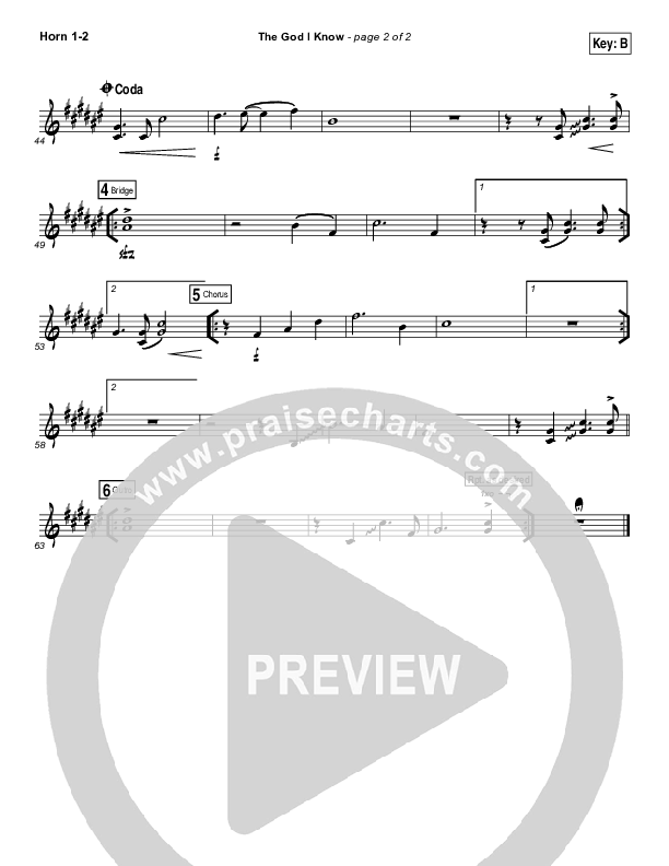 The God I Know Brass Pack (Chris Tomlin)