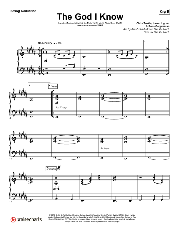 The God I Know Synth Strings (Chris Tomlin)