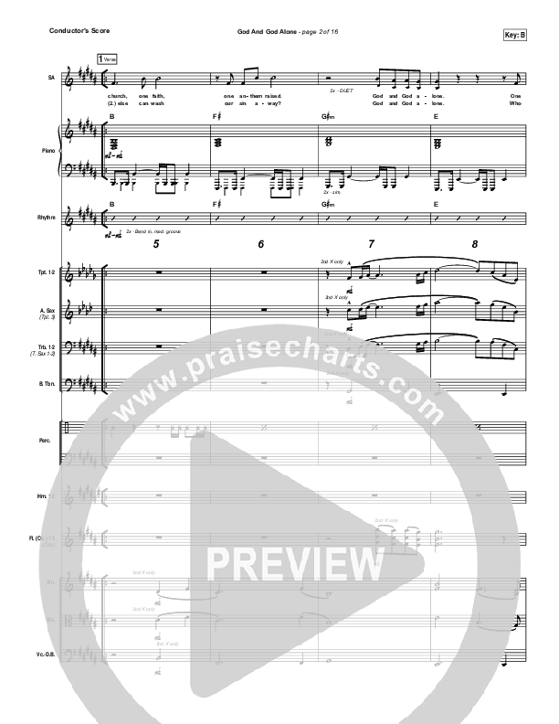 God And God Alone Orchestration (Chris Tomlin)