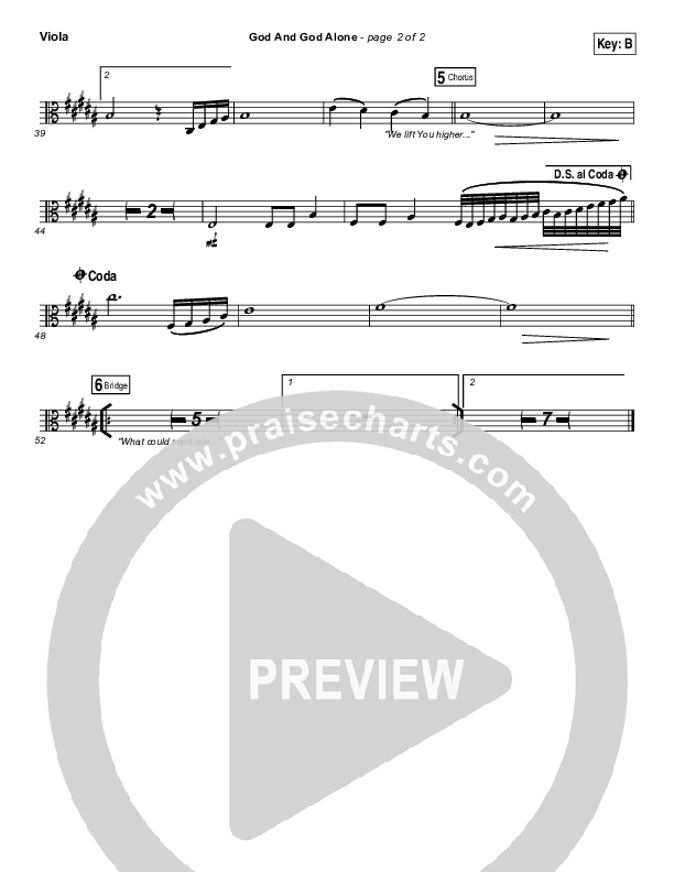 God And God Alone Viola (Chris Tomlin)