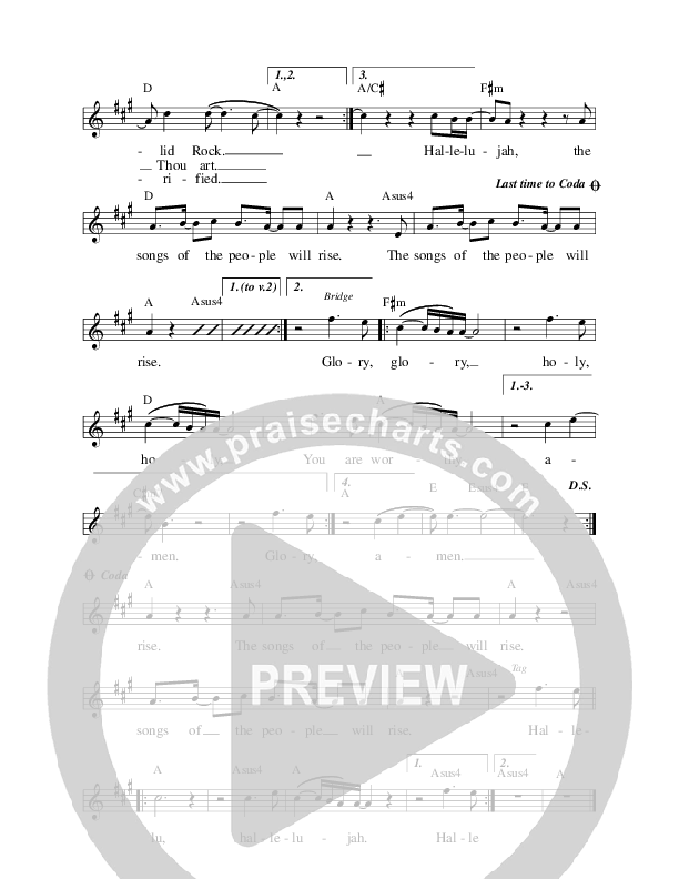 Songs Of The People Lead Sheet (Prestonwood Worship / Michael Neale)
