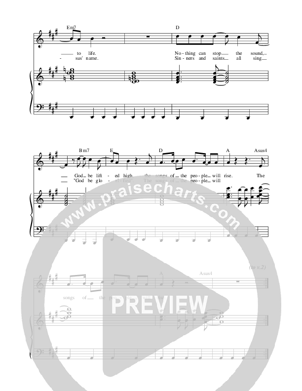 Songs Of The People Piano/Vocal & Lead (Prestonwood Worship / Michael Neale)