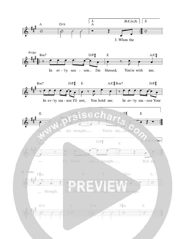 Still My Soul Sings Lead Sheet (Prestonwood Worship / Michael Neale)