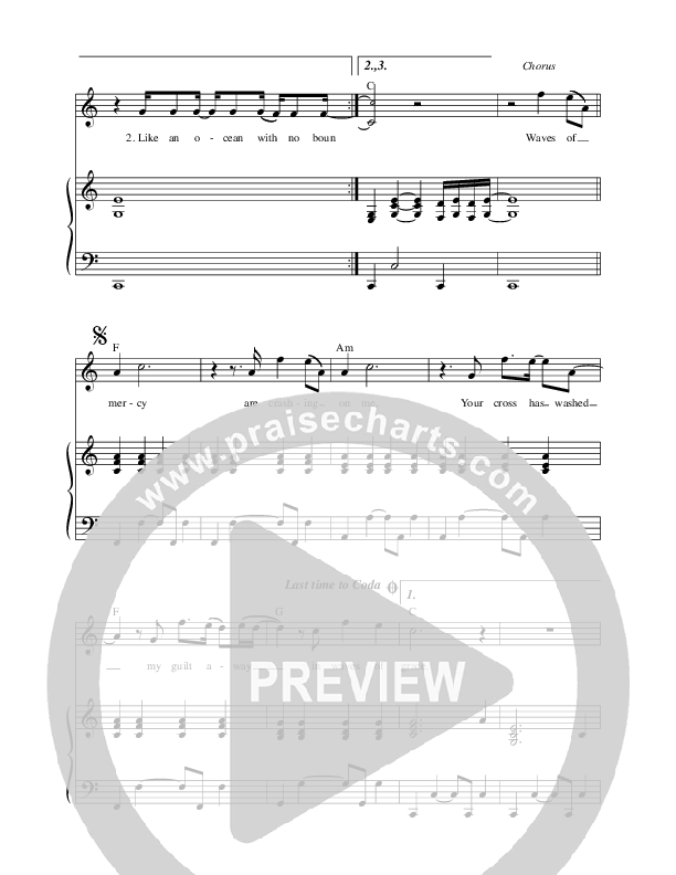 Waves Of Grace Piano/Vocal (Prestonwood Worship / Stephen Miller)