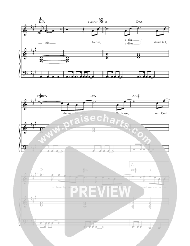 We Are Alive Piano/Vocal & Lead (Prestonwood Worship / Michael W. Smith)