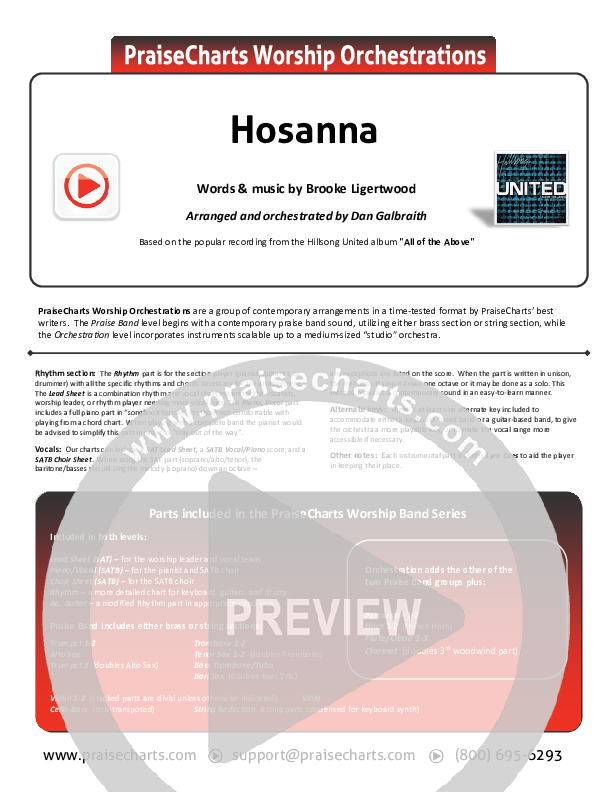 Hosanna Orchestration (Hillsong UNITED)