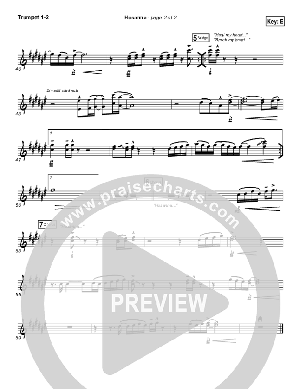 Hosanna Trumpet 1,2 (Hillsong UNITED)