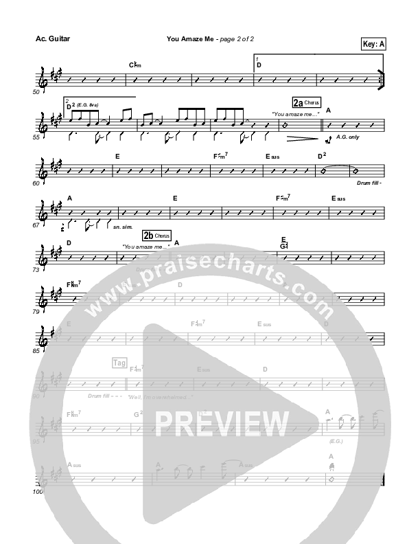 You Amaze Me Acoustic Guitar (Michael Neale)