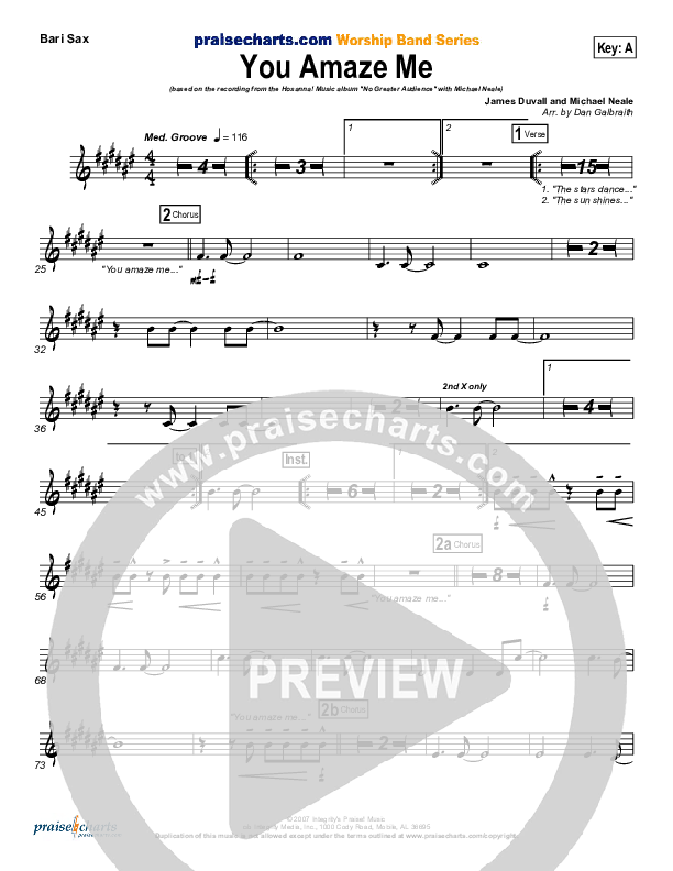 You Amaze Me Bari Sax (Michael Neale)