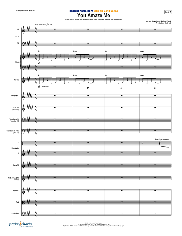 You Amaze Me Orchestration (Michael Neale)