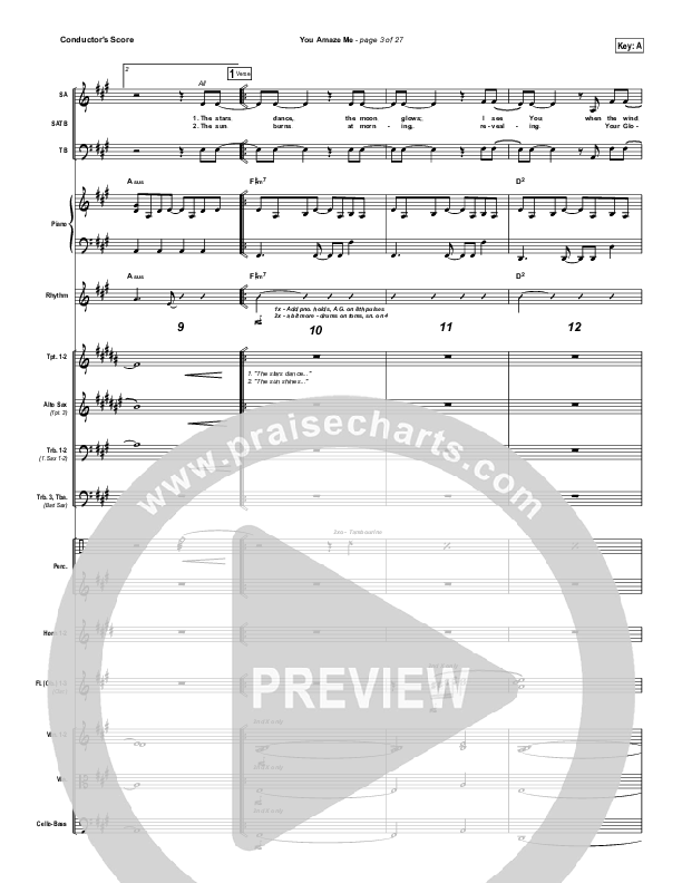 You Amaze Me Conductor's Score (Michael Neale)