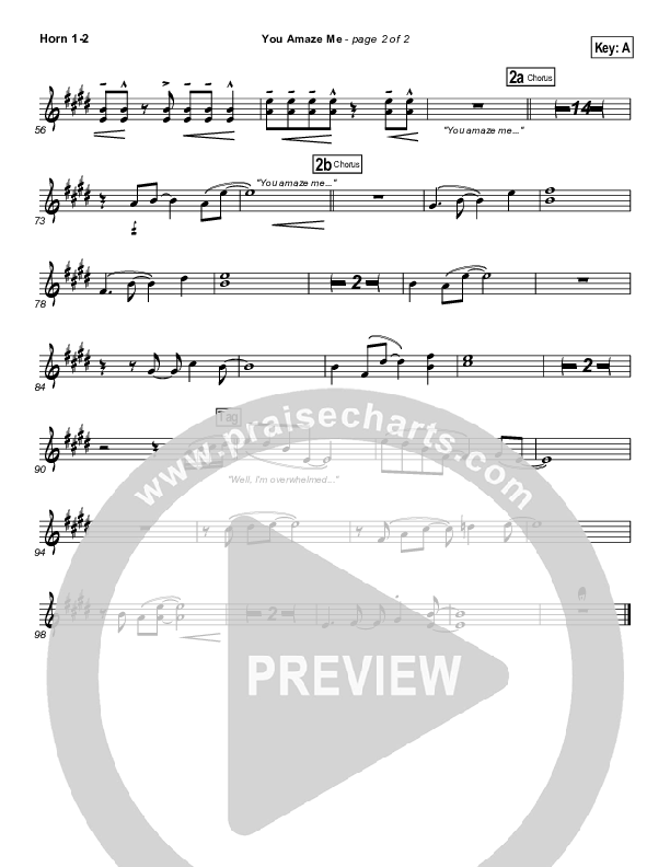 You Amaze Me French Horn 1/2 (Michael Neale)