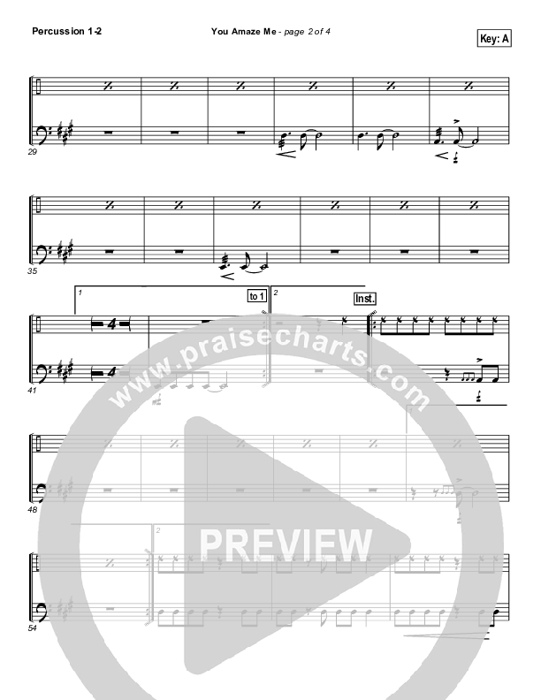 You Amaze Me Percussion (Michael Neale)