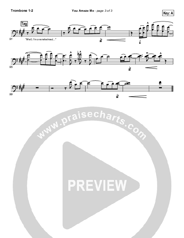 You Amaze Me Trombone 1/2 (Michael Neale)