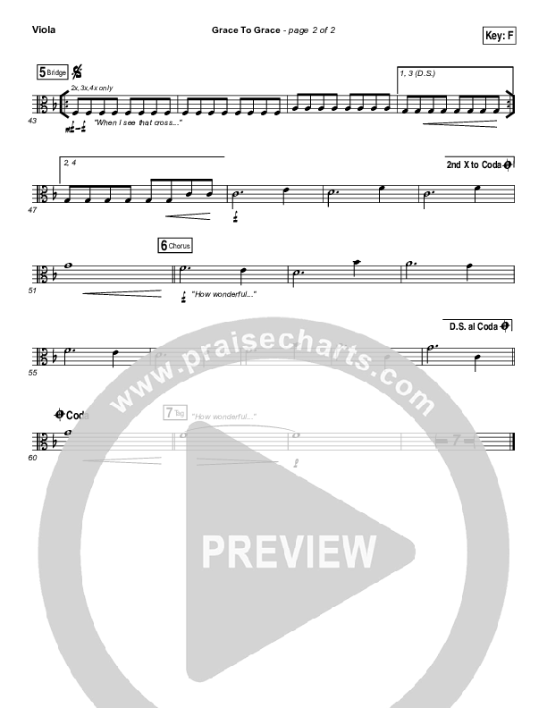 Grace To Grace Viola (Hillsong Worship)