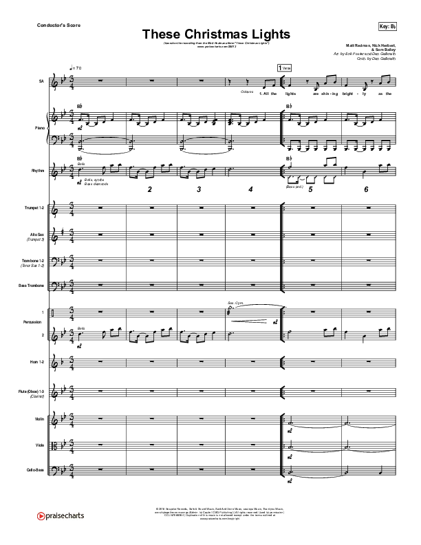 These Christmas Lights Orchestration (Matt Redman)