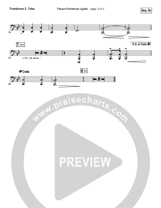 These Christmas Lights Trombone 3/Tuba (Matt Redman)