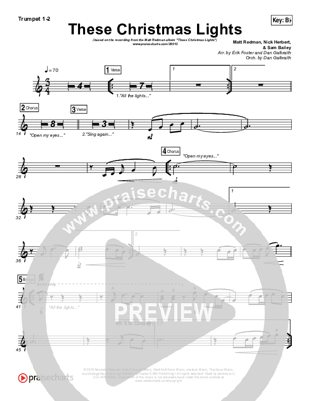 These Christmas Lights Trumpet 1,2 (Matt Redman)