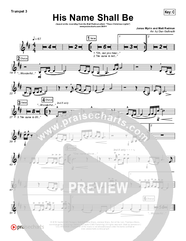 His Name Shall Be Trumpet 3 (Matt Redman)