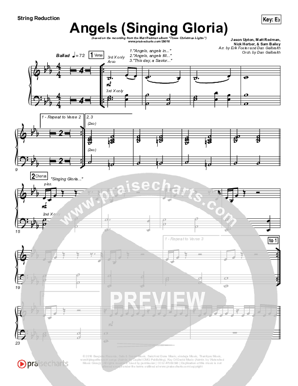 Angels (Singing Gloria) Synth Strings (Matt Redman / Chris Tomlin)