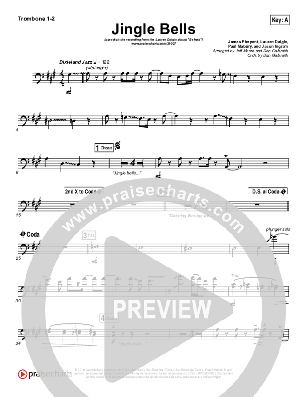 Jingle Bells Trombone 1/2 (Lauren Daigle)