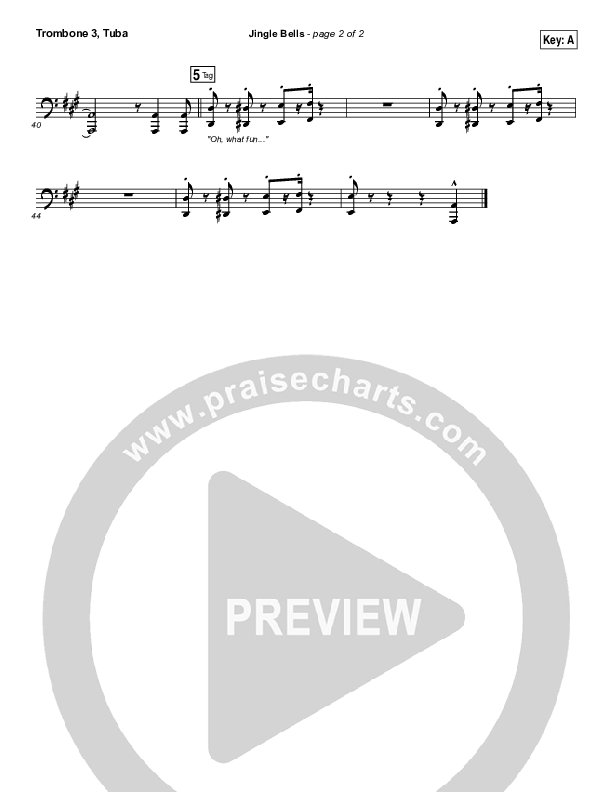 Jingle Bells Trombone 3/Tuba (Lauren Daigle)