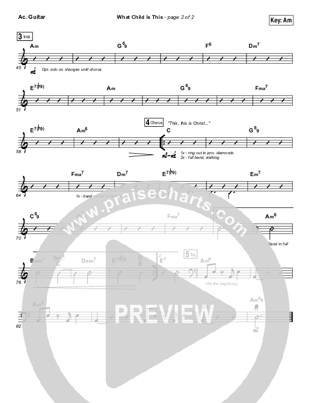 What Child Is This Acoustic Guitar (Lauren Daigle)