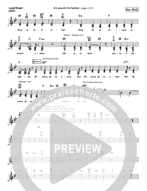 O Come All Ye Faithful Lead (SAT) (Lauren Daigle)