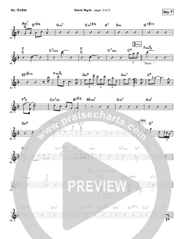 Silent Night Acoustic Guitar (Lauren Daigle)