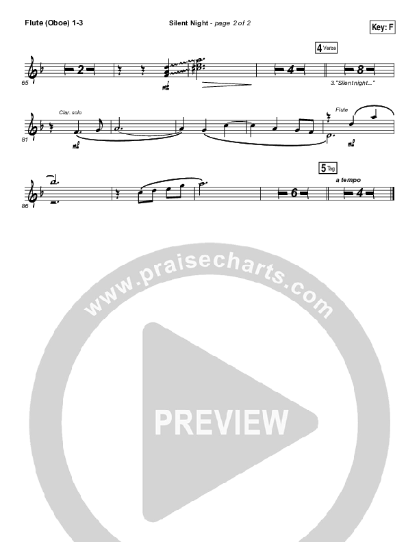 Silent Night Flute/Oboe 1/2/3 (Lauren Daigle)