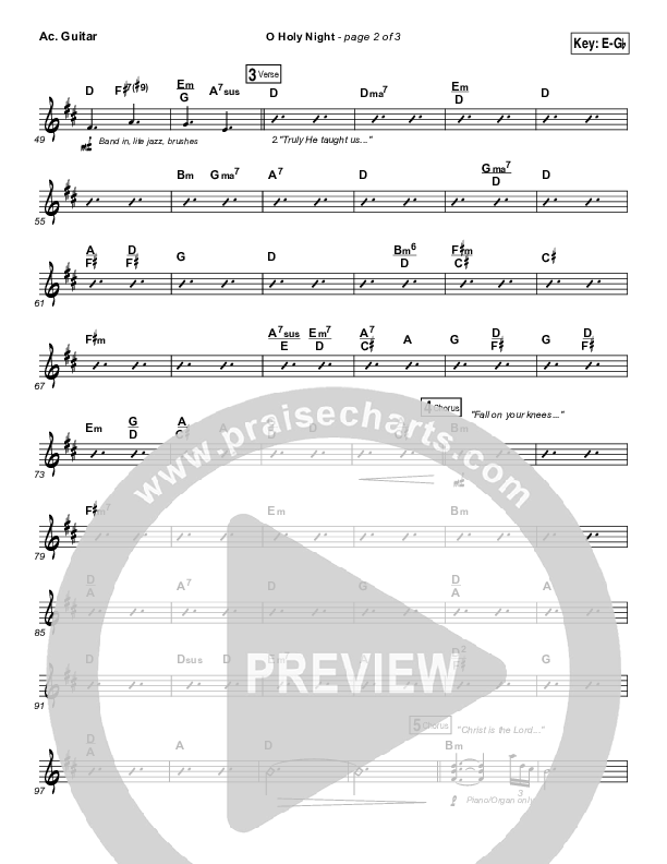 O Holy Night Acoustic Guitar (Lauren Daigle)