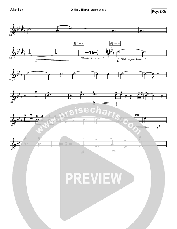 O Holy Night Alto Sax (Lauren Daigle)