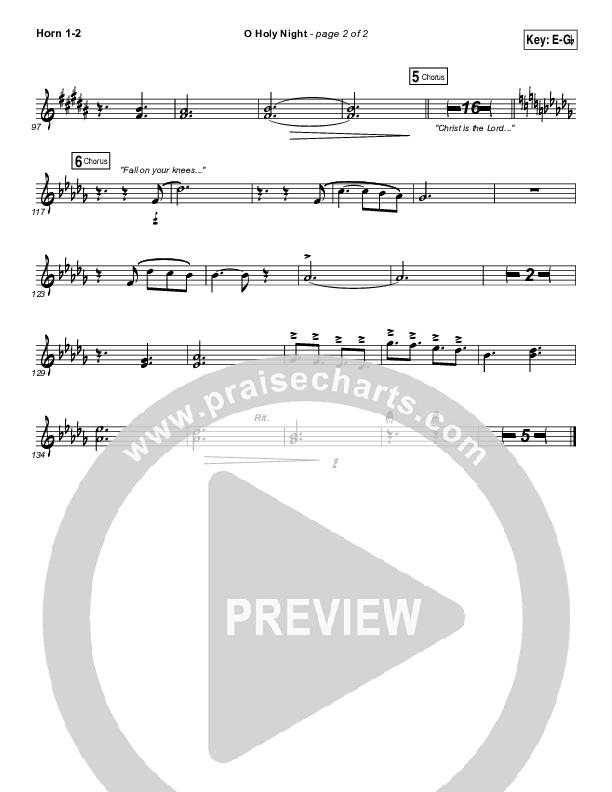 O Holy Night French Horn 1/2 (Lauren Daigle)