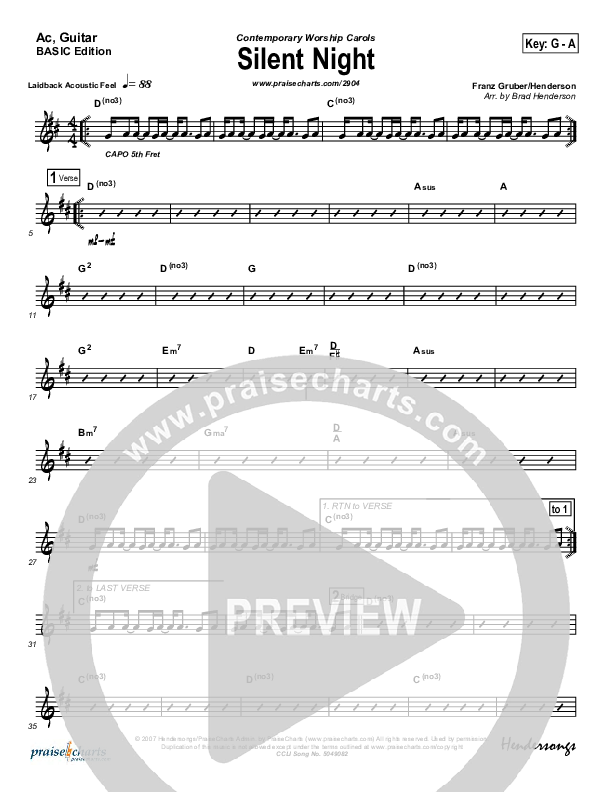 Silent Night Acoustic Guitar (Rosie Wyse / Joel Hill)