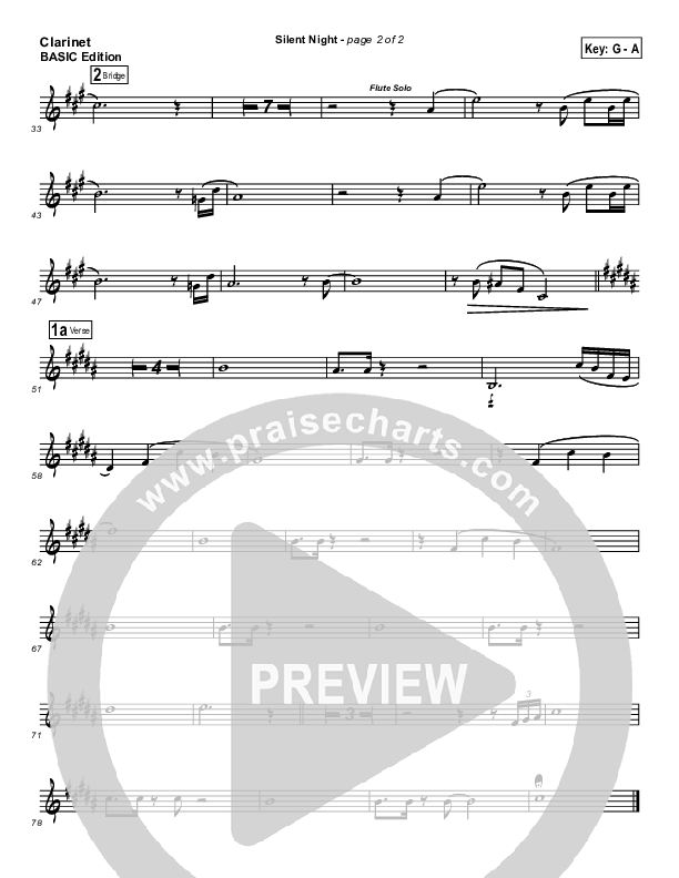 Silent Night Clarinet (Rosie Wyse / Joel Hill)