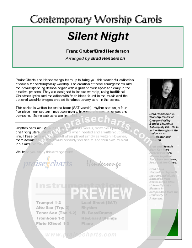 Silent Night Cover Sheet (Rosie Wyse / Joel Hill)
