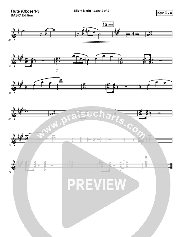 Silent Night Flute/Oboe 1/2/3 (Rosie Wyse / Joel Hill)