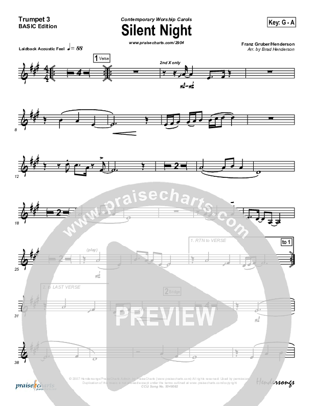 Silent Night Trumpet 3 (Rosie Wyse / Joel Hill)