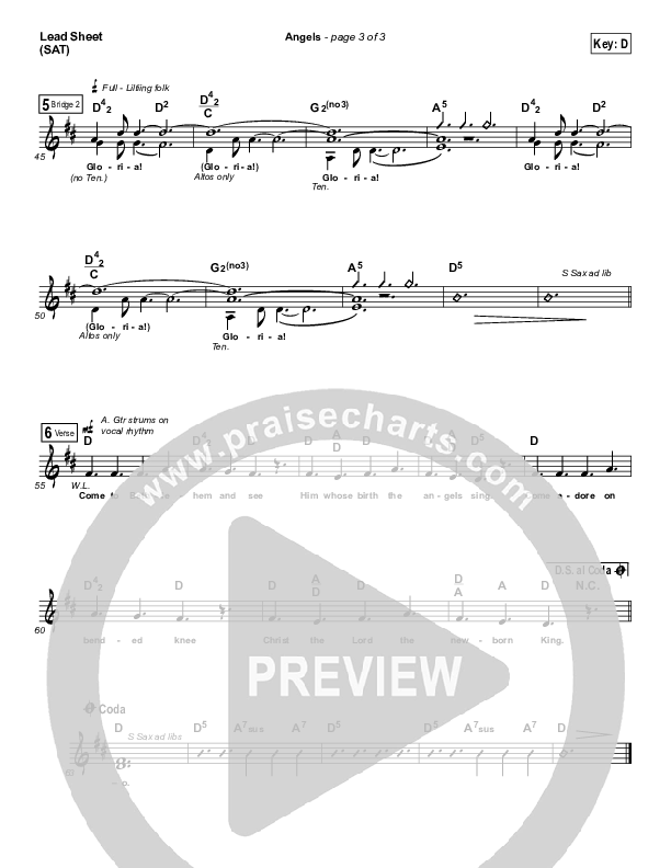Angels Lead Sheet (SAT) (Andy Park)